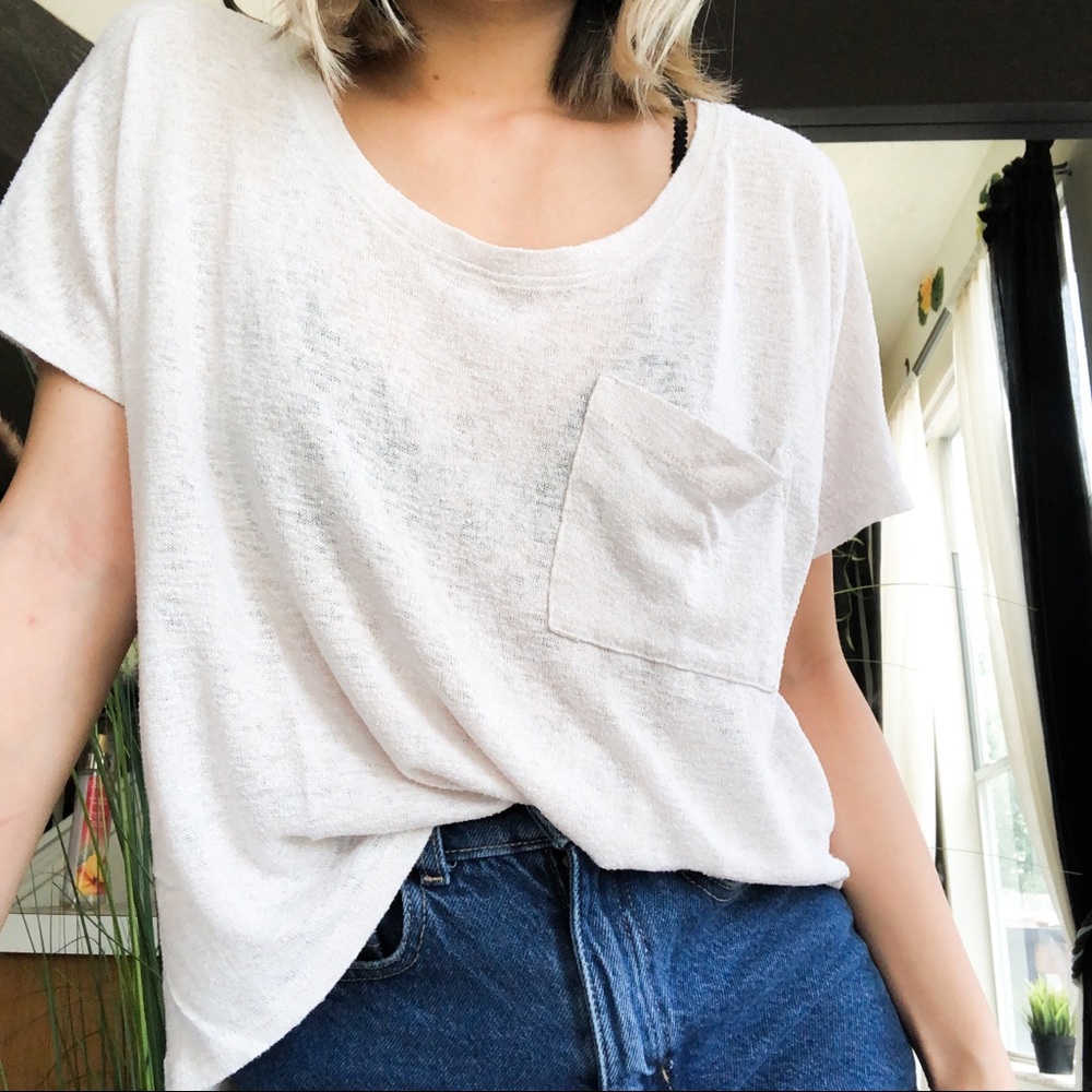 UO Loose Scoop Neck Top